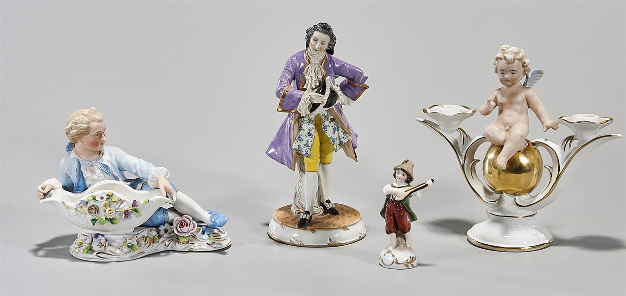 Group of Four European Porcelain Figures