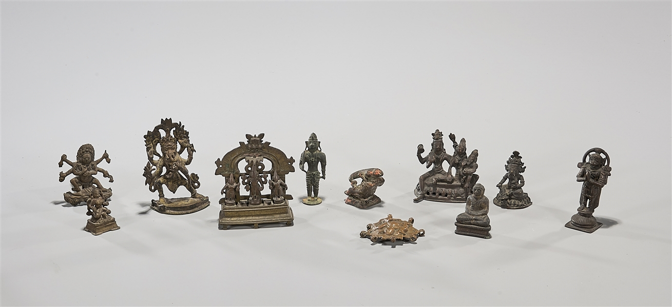 Collection of 18th & 19th Century Tibetan and Indian Miniature Bronzes