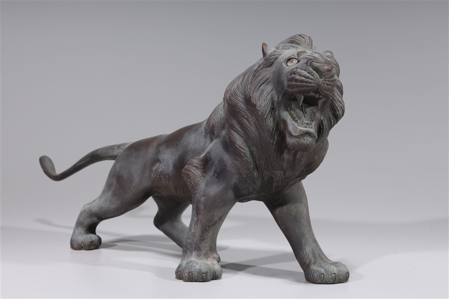 Antique Japanese Bronze Lion