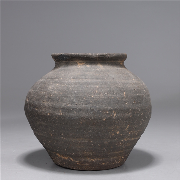 Antique Korean Coiled Pottery Jar