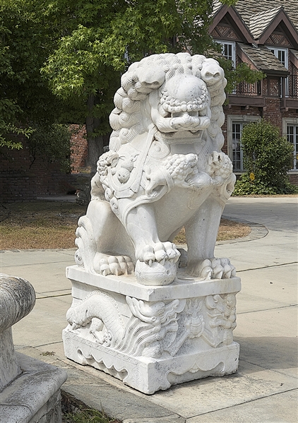 Chinese Marble Fo Lion
