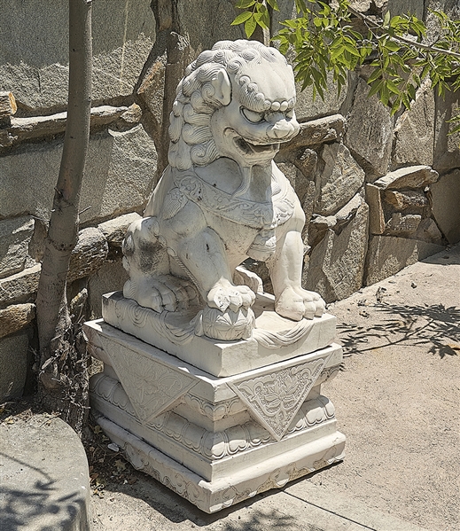 Chinese Marble Fo Lion
