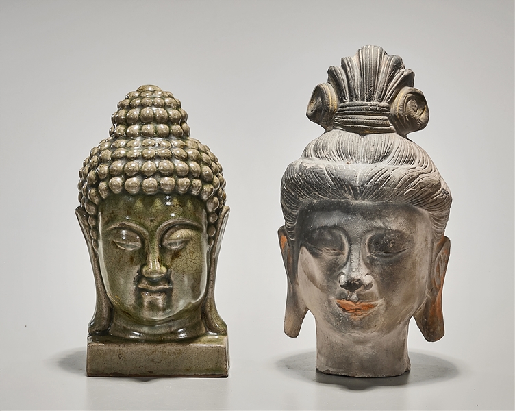 Two Chinese Ceramic Sculptures