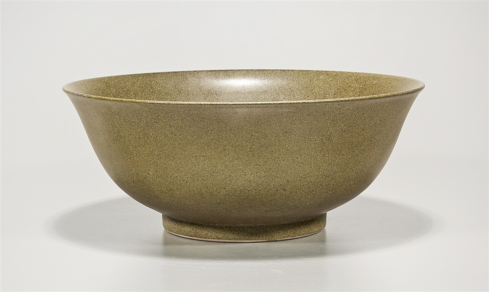 Chinese Tea Dust Glazed Porcelain Bowl