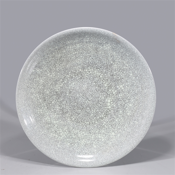 Chinese Crackle Glazed Porcelain Charger