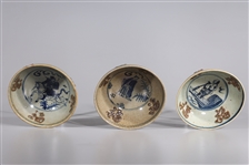 Group of Three Chinese Porcelain Bowls