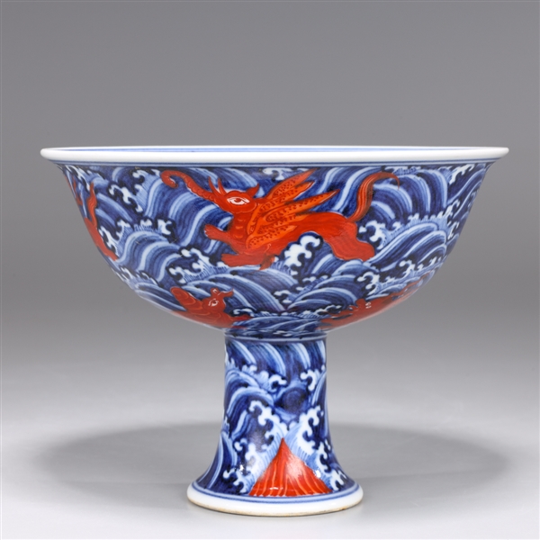 Chinese Porcelain Stem Bowl