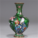 Japanese Cloisonne Floral Vase