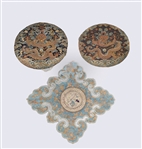 Three Antique Chinese Silk Embroideries