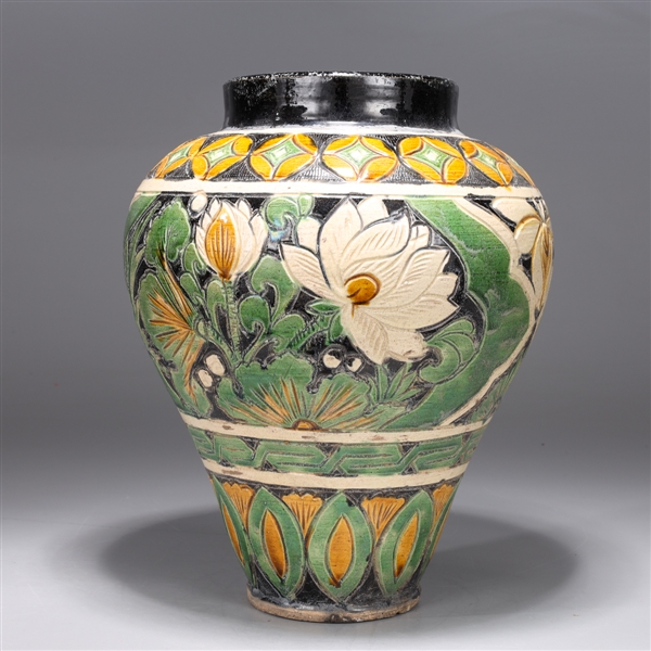 Chinese Ceramic Baluster Form Vase