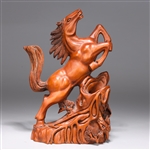 Chinese Wood Carving of Horse