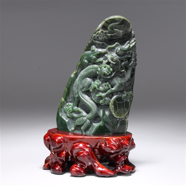 Chinese Spinach Jade Carving