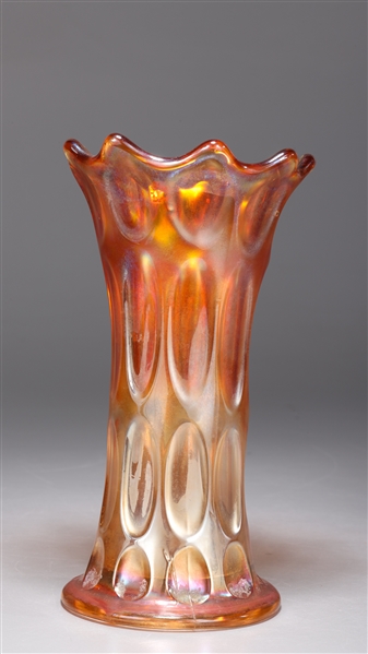Early Vintage Carnival Glass Vase