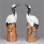 Pair of Chinese Porcelain Birds