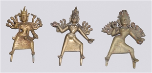 Three Antique Indian Bronzes