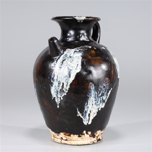 Antique Chinese Glazed Ceramic Ewer