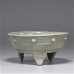 Chinese Glazed Ceramic Bush Washer