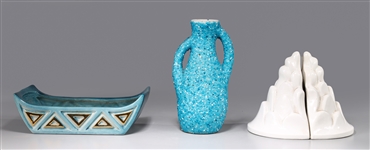 Group of Four Mid Century Art Deco Ceramics