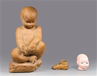 Group of Three Vintage Infant Ceramics. Grace S. Putnam