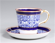 Royal Worcester Royal Lily Demitasse Cup And Saucer