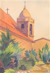Watercolor California Mission