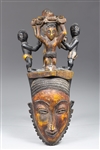 Carved African Funeral Procession Mask