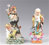 Antique Chinese Enameled Porcelain Figures