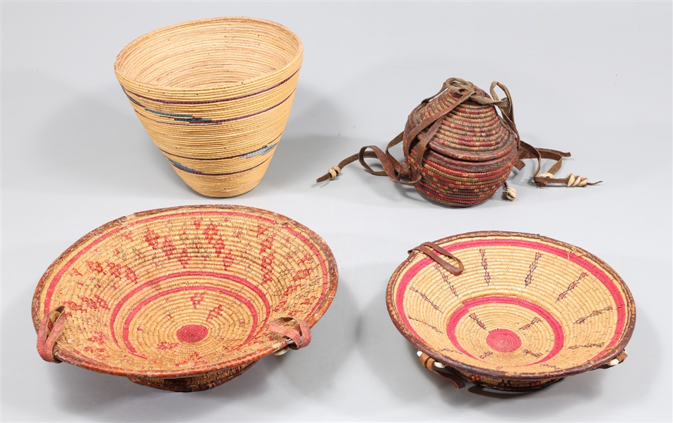 Group of Four African Basketry Collection