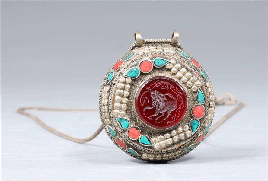 Tibetan Ghau Amulet Necklace