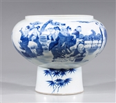 Chinese Blue on White Footed Bowl