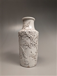 Blanc de Chinese Porcelain Rouleau Vase