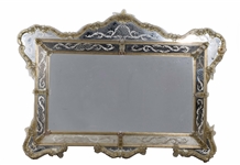 Antique Venetian Glass Mirror