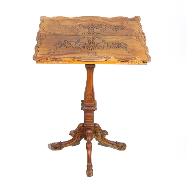 Antique Carved Side Table