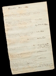 Antique 19th Century Legal Procedure Log