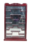 Vintage Chinese Mirrored Curio Display Shelf