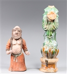 Group of Two Vintage Chinese Ceramic Figures