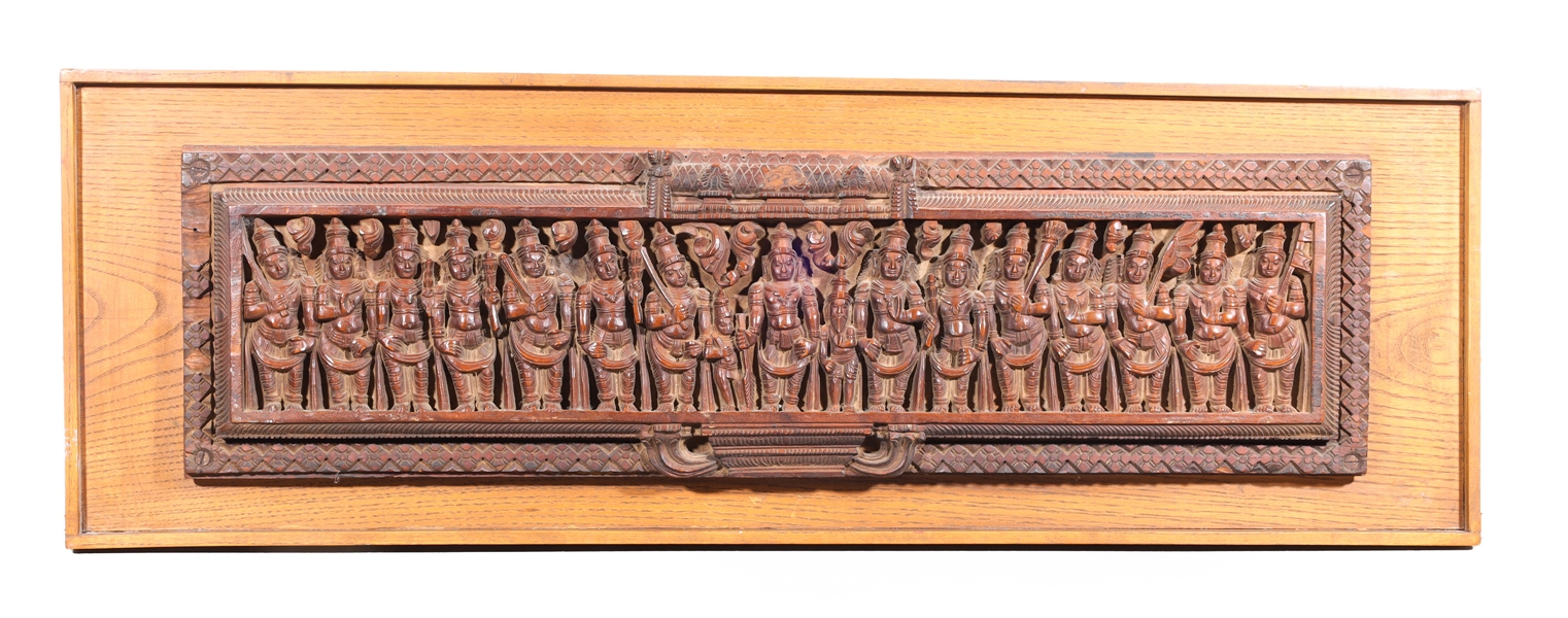Large Southeast Asian Carved Panel