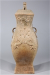 Elaborate Chinese Han Dynasty Style Covered Vase