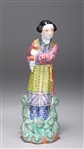 Antique Chinese Polychrome Porcelain Female