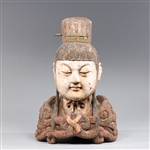 Chinese Carved Figural Bust