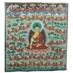 Antique Sino-Tibetan Painted Thangka