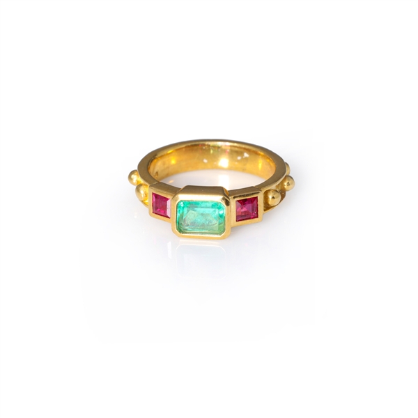 18K Yellow Gold Ring by Carlo Rici