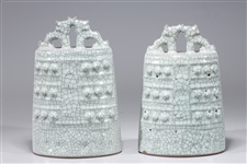 Two Chinese Porcelain Bells
