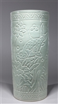 Chinese Celadon Glazed Porcelain Umbrella Stand