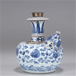 Chinese Ming Dynasty Blue & White Porcelain Ewer