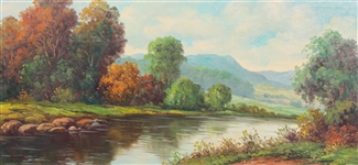 Oil/Canvas Zena (Kinkade) DeWitt (American, 1878-1961)