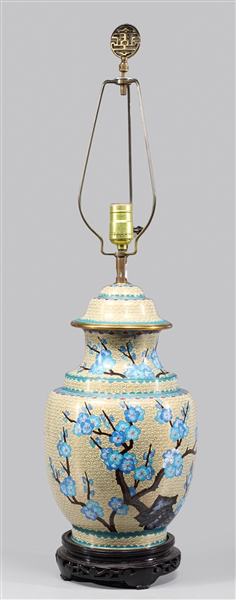 Vintage Chinese Cloisonne Table Lamp