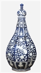 Large Chinese Ceramic Covered Floor Jar