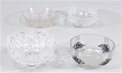 Group of Four Antique Glass Bowls