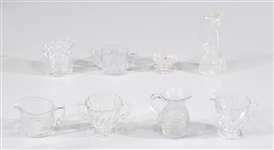 Group of Eight Vintage Glass